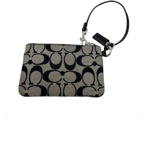 Coach Signature Monogram Jacquard C Logo Coin Purse - 4.5"L x 3.25"H x 1"D - Picture 4 of 6